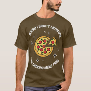 Denken Sie an Pizza Italian Food Pizza Maker T-Shirt