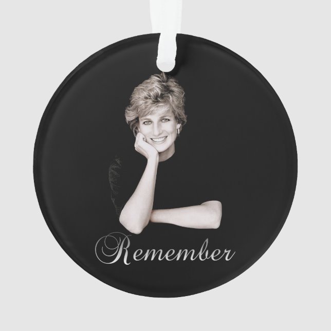 Denken Sie an Princess Diana Ornament (Rückseite)