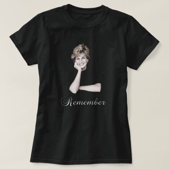 Denken Sie an Princess Diana T-Shirt (Design vorne)