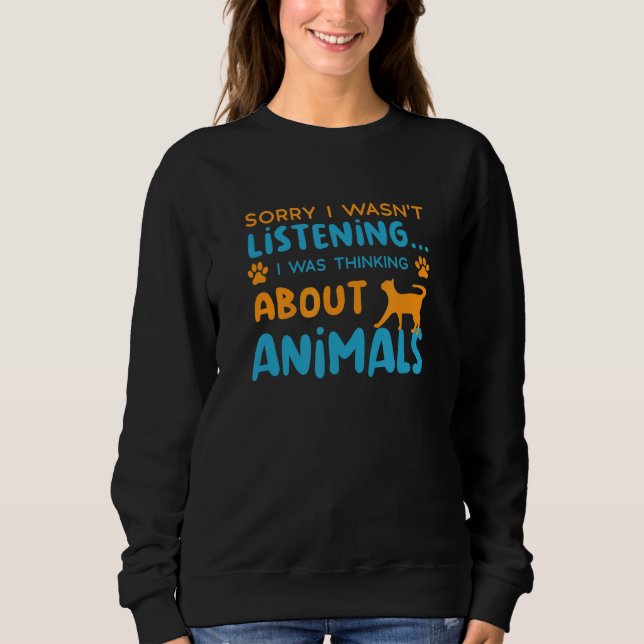 Denken Sie an Rettend Tierrettung Sweatshirt (Vorderseite)