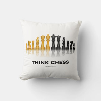 Denken Sie an Schach-Reflektives Schach-Set-Ratsch Kissen
