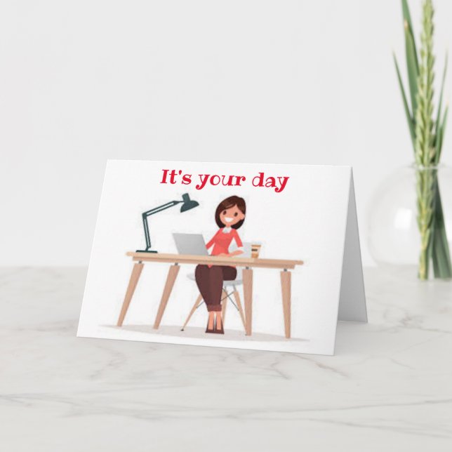 DENKEN SIE AN "SIE" AUF IHRER **GEBURTSTAG** KARTE (Vorderseite)