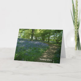 Denken Sie an Sie | Bluebell Woods Karte