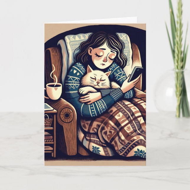 Denken Sie an Sie | Chronisch Ill Friend Karte (Vorderseite)