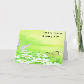 Denken Sie an Sie Daisy Note Karte