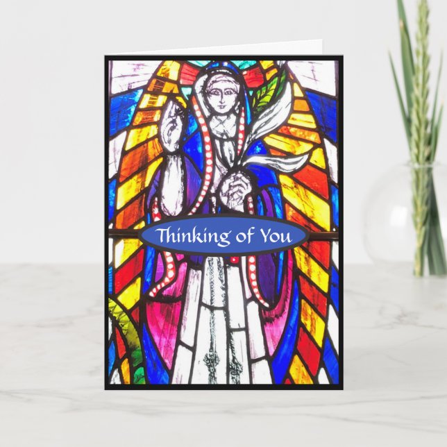 Denken Sie an Sie. Gedanken mit dir. Karte (Vorderseite)
