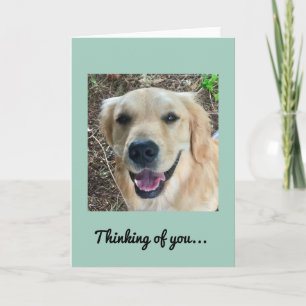 Denken Sie an Sie - Golden Retriever Card Karte