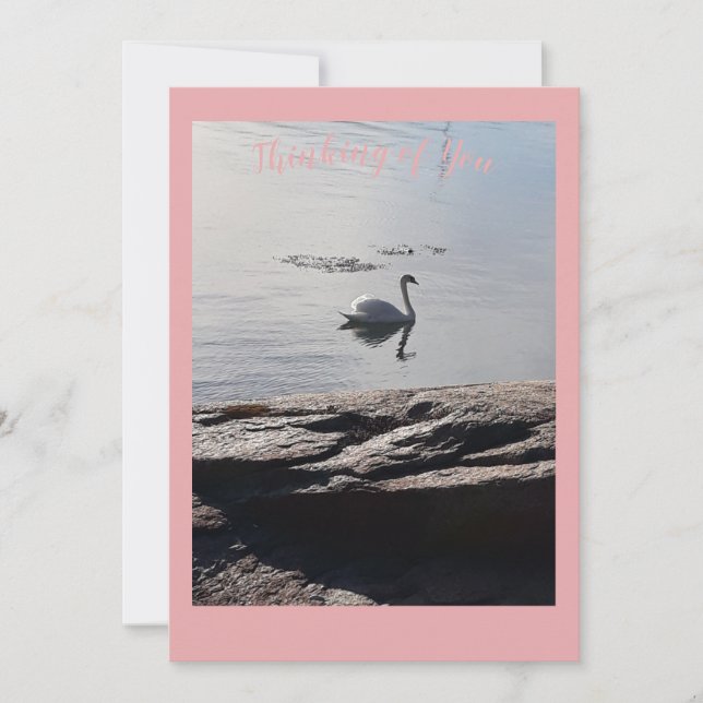 "Denken Sie an Sie" Grußkarte Dankeskarte (Vorderseite)