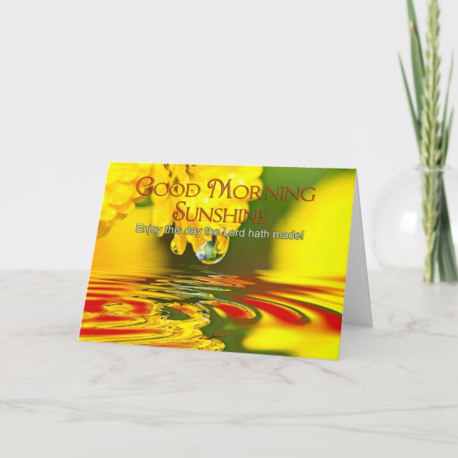Denken Sie an Sie - Gute Morgensonne Karte (Vorderseite)