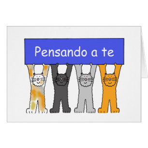 Denken Sie an Sie in italienischer Cartoon Katzen