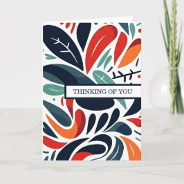 "Denken Sie an Sie" Karte mit herzlicher Botschaft