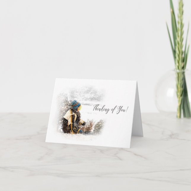 Denken Sie an Sie - Kindersitze & wart-Schnee Karte (Vorderseite)