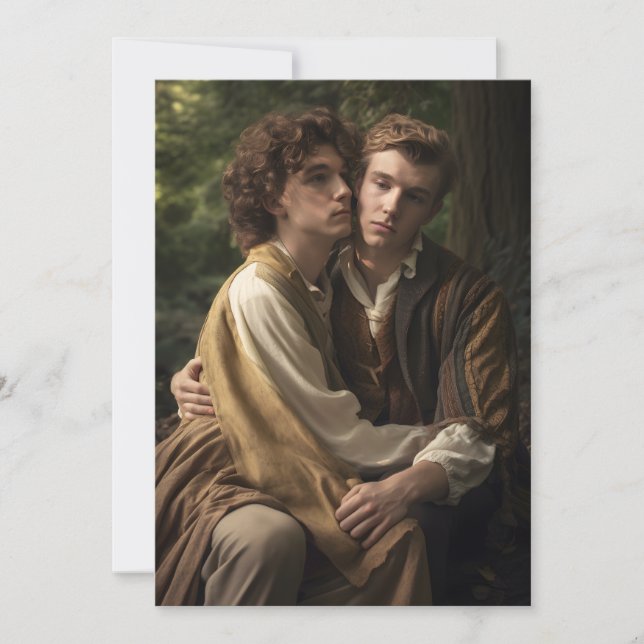 Denken Sie an Sie Männer Feiertagskarte (Vorderseite)