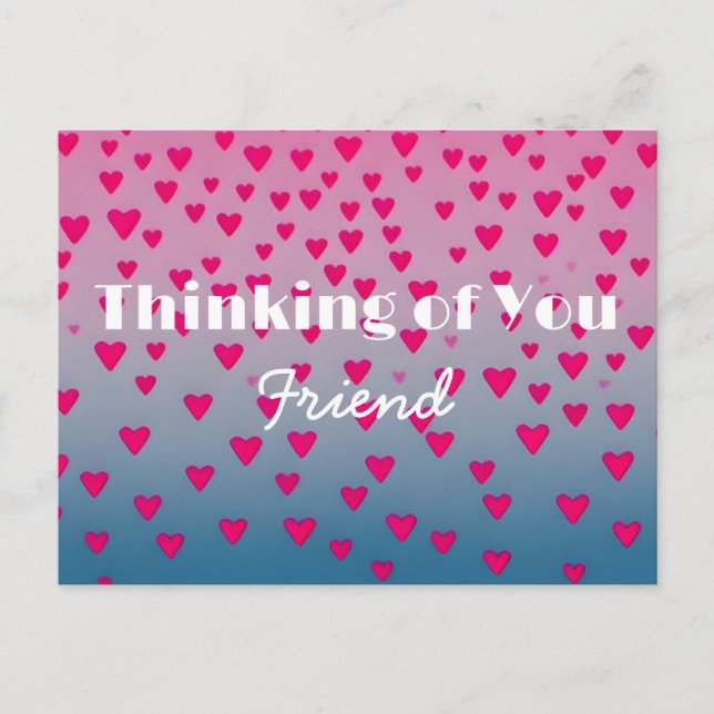 Denken Sie an Sie My Friend Postcard Postkarte (Vorderseite)