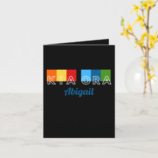 Denken Sie an Sie, NZ Māori Sprache Grußkarte Karte