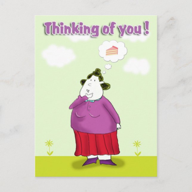 Denken Sie an Sie Postkarte (Vorderseite)