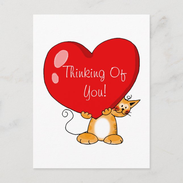 Denken Sie an Sie Postkarte (Vorderseite)