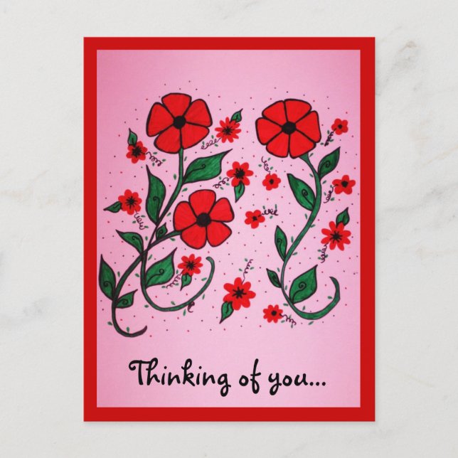 Denken Sie an Sie... Postkarte (Vorderseite)