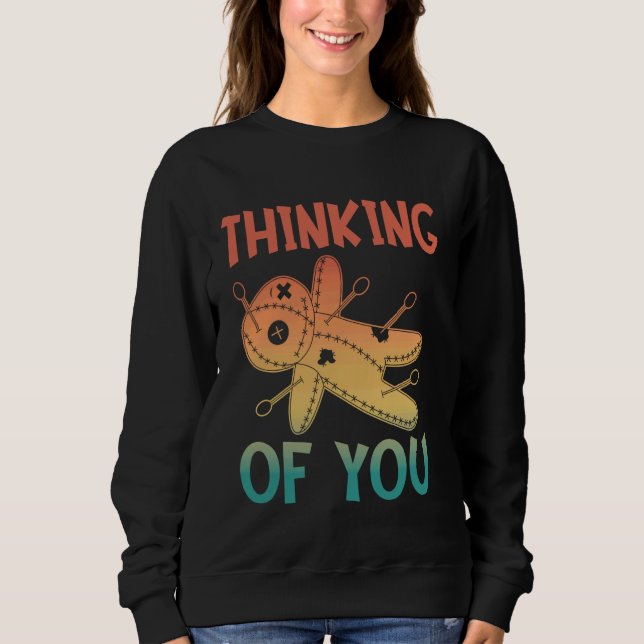 Denken Sie an Sie - Retro-Voodoo Sweatshirt (Vorderseite)
