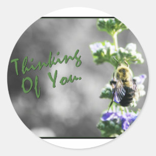 Denken Sie an Sie! Runder Aufkleber