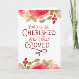 Denken Sie an Sie - Sie sind gepflegt und geliebt  Dankeskarte