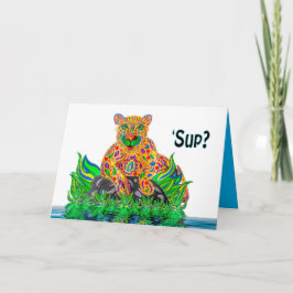 Denken Sie an Sie, SUP Lion Cub Kaleidoskop Card Karte