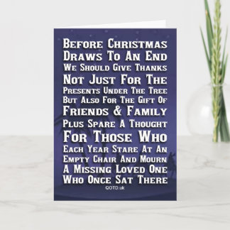 Denken Sie an Sie und Ihre zu Weihnachten Karte