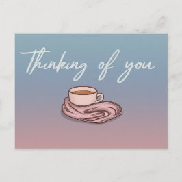 "Denken Sie an Sie und senden Sie warme Schläger" Postkarte