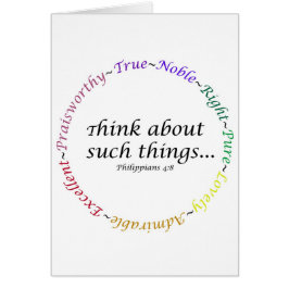 Denken Sie an solche Sachen… Philippians-4:8