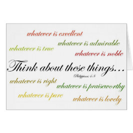 Denken Sie an solche Sachen… Philippians-4:8