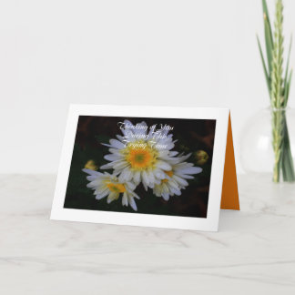 Denken Sie an Sympathy Card mit Mums Karte