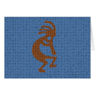 Denken Sie an traditionelle Kokopelli Flute Mosaik