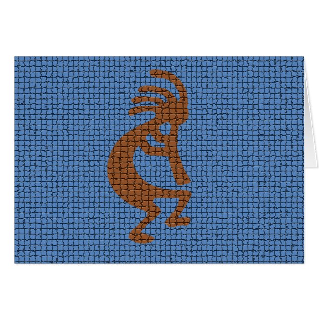 Denken Sie an traditionelle Kokopelli Flute Mosaik (Vorderseite (Horizontal))