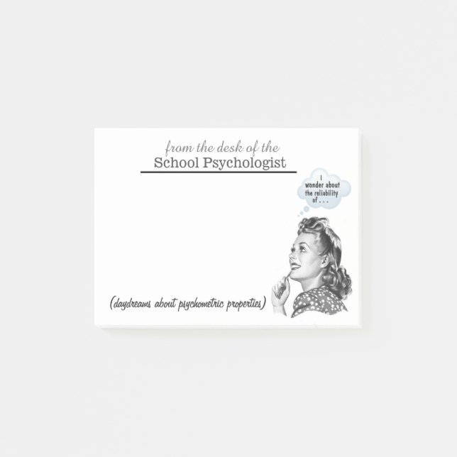 Denken Sie an welche Schulpsychologen (Post-It) Post-it Klebezettel (Vorderseite)