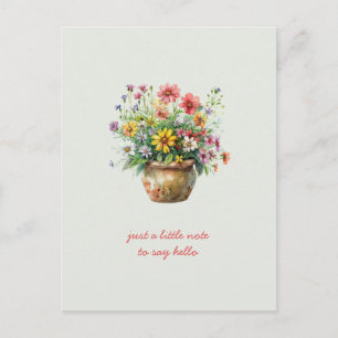 Denken Sie an Wildblumen Postkarte