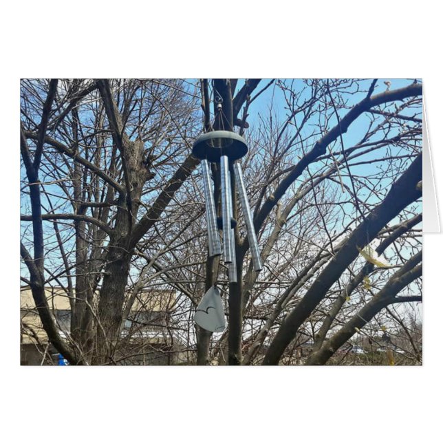 Denken Sie an Windspiele in der Grußkarte Bäume (Vorderseite (Horizontal))