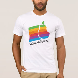 Denken Sie anders als - Retro Apple-Parodie-T - T-Shirt