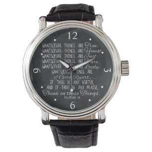 Denken Sie auf diese Sache-christlichem Armbanduhr