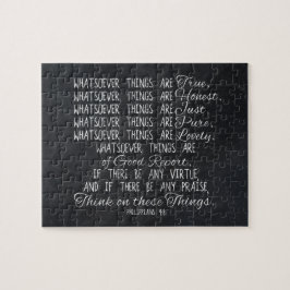 Denken Sie auf diese Sache-christlichem Puzzle