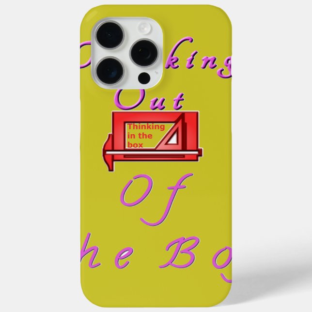 Denken Sie aus der Schachtel. Case-Mate iPhone Hülle (Rückseite)