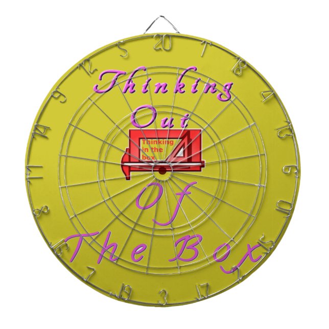 Denken Sie aus der Schachtel. Dartscheibe (vorne)