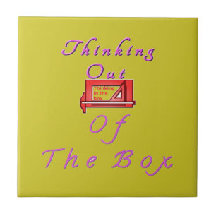 Denken Sie aus der Schachtel. Fliese