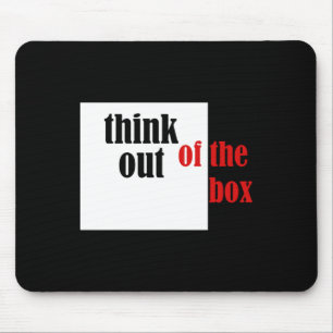 Denken Sie aus der Schachtel lustiges Design Mousepad