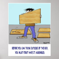 DENKEN SIE AUSSERHALB DES BOX-Posters