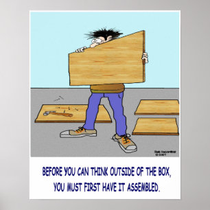 DENKEN Sie AUSSERHALB DES KASTEN-Plakats Poster