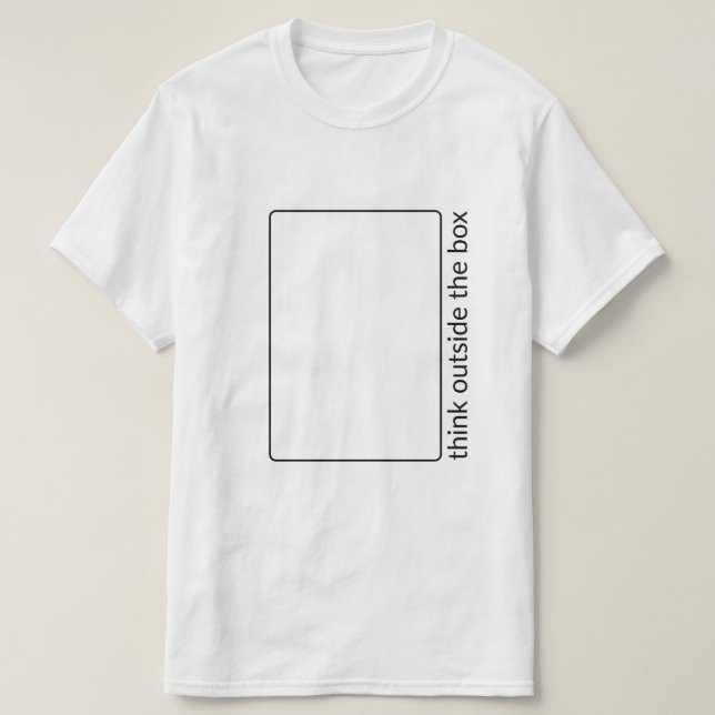Denken Sie außerhalb des Kasten-T - Shirt (Design vorne)