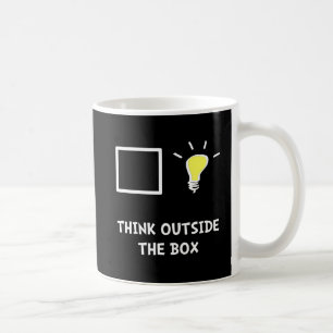 Denken Sie außerhalb des Kastens Tasse
