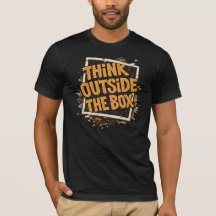 Denken Sie außerhalb des Motivations-T-Shirts