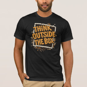 Denken Sie außerhalb des Motivations-T-Shirts T-Shirt