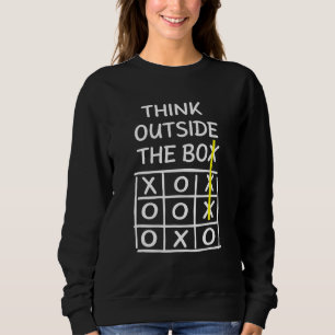 Denken Sie außerhalb einer Box außerhalb des Denke Sweatshirt